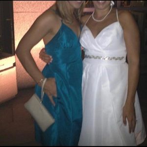 Sz8 J. Crew Adrienne Dress in Peacock